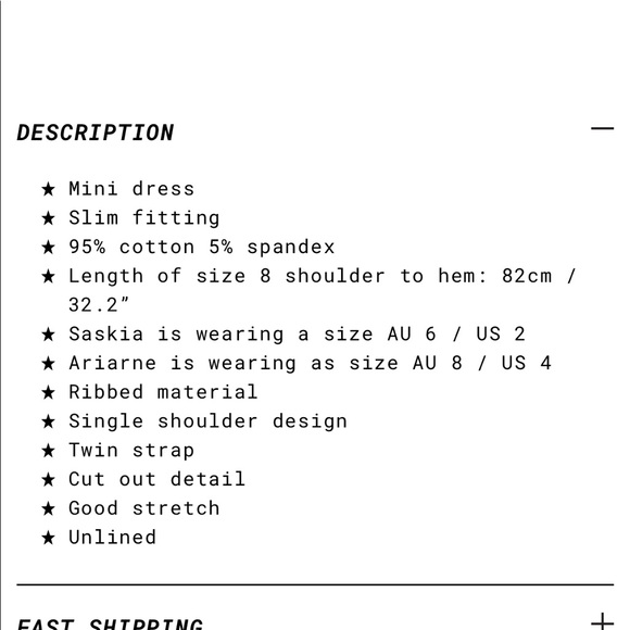 Princess Polly Tiller Mini Dress Black NWOT - Picture 9 of 14